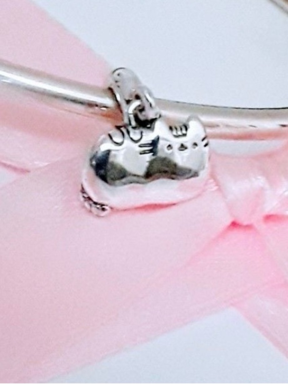 Sterling Silver PUSHEEN Cat Charm for Bracelets or Necklaces.
